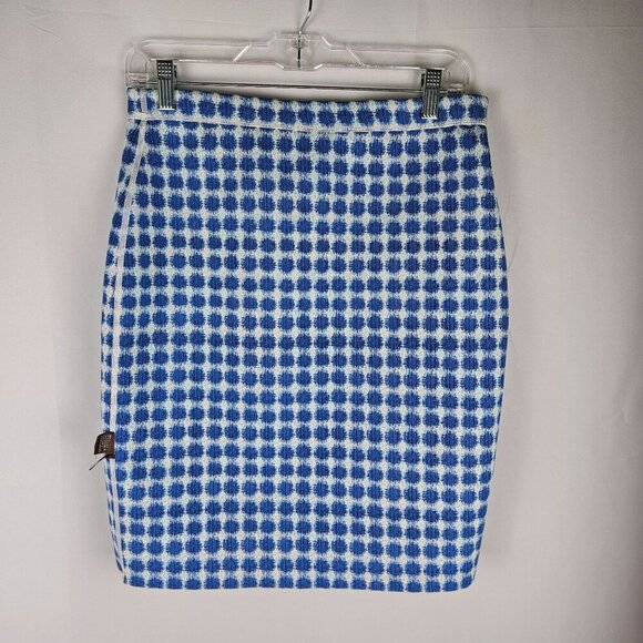 J. McLaughlin Skirt Small Reversible Casavito Halle Ikat Pencil Luxury - Picture 4 of 11